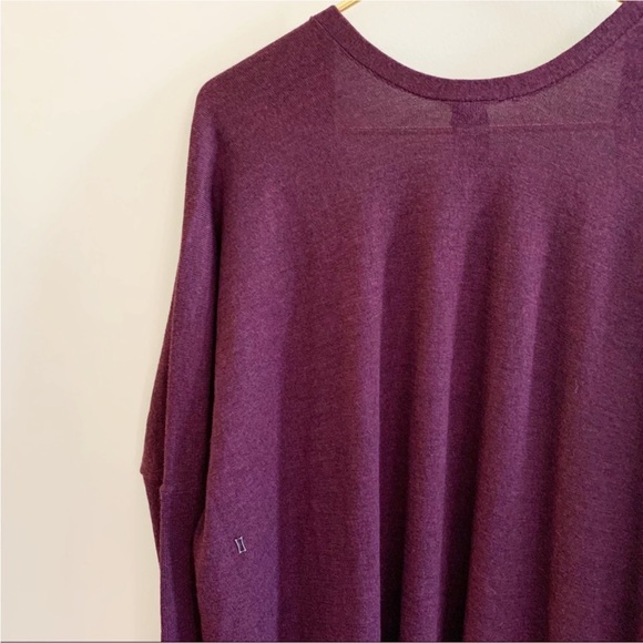 Kit Ace Long Haul Merino Wool Plum Cardigan - Picture 6 of 13